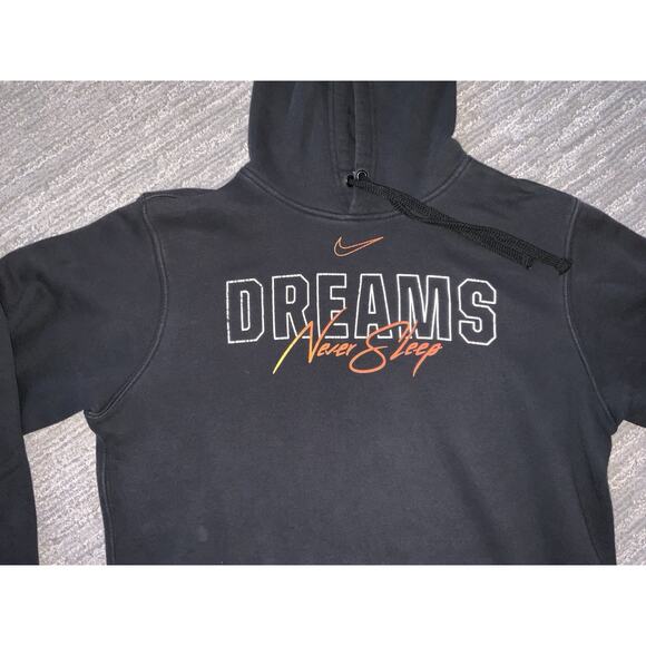 Nike Dreams Never Sleep Black Pullover Hoodie Size M - Picture 2 of 5